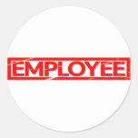 Employee Stamp Classic Round Sticker