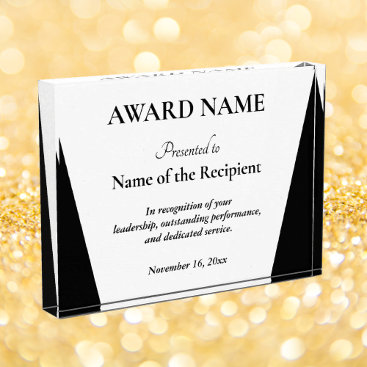 Employee Team Appreciation Recognition Achievement Acrylic Award