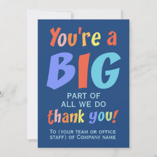 Employee Team Thank You Company Card