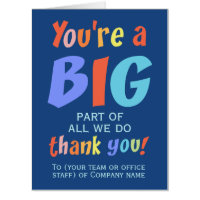 Employee Team Thank You Company Jumbo