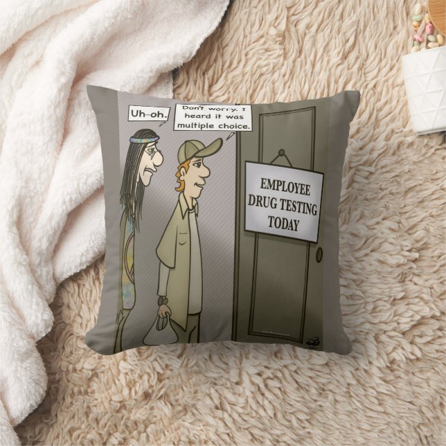 Employee Testing Drug Throw Pillow (Blanket)
