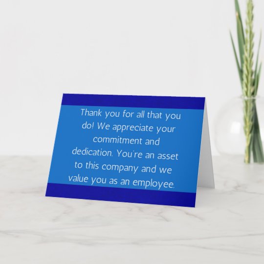 Employee Thank You | Zazzle.com