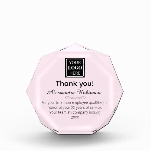 Employee Thank you appreciation gift Acrylic Award