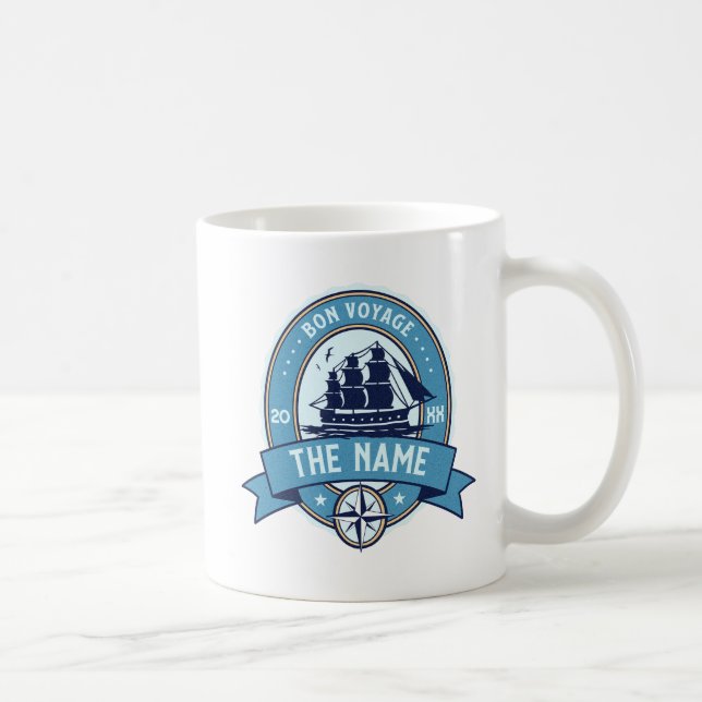 Employee thank you Bon Voyage Farewell Coffee Mug (Right)