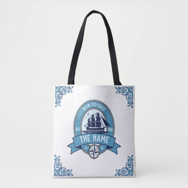 Employee thank you Bon Voyage Farewell Tote Bag (Front)