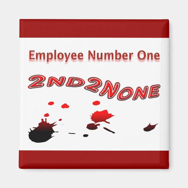 Employee Thank You Employee Number One Magnet (Front)