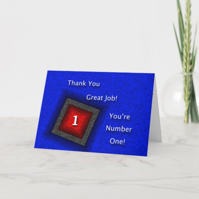 Employee Thank You Great Job Card (Front)