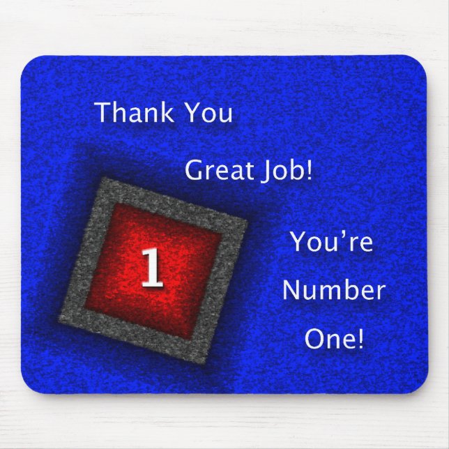 Employee Thank You Great Job Mouse Pad (Front)