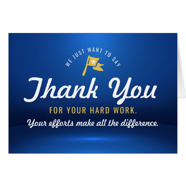 Employee Thanks, A Winner in Business & Life (Front Horizontal)