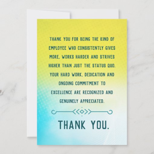 Employee Thanks, Extra Mile, Where we find you Card | Zazzle