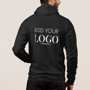Employee Uniform Business Logo Branded Black Hoodie