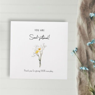 Employee Worker Appreciation Favor Plant Seed Envelope