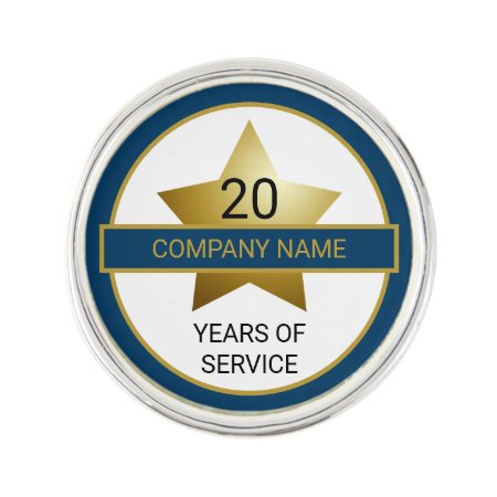 Employee Years Of Service Lapel Pin