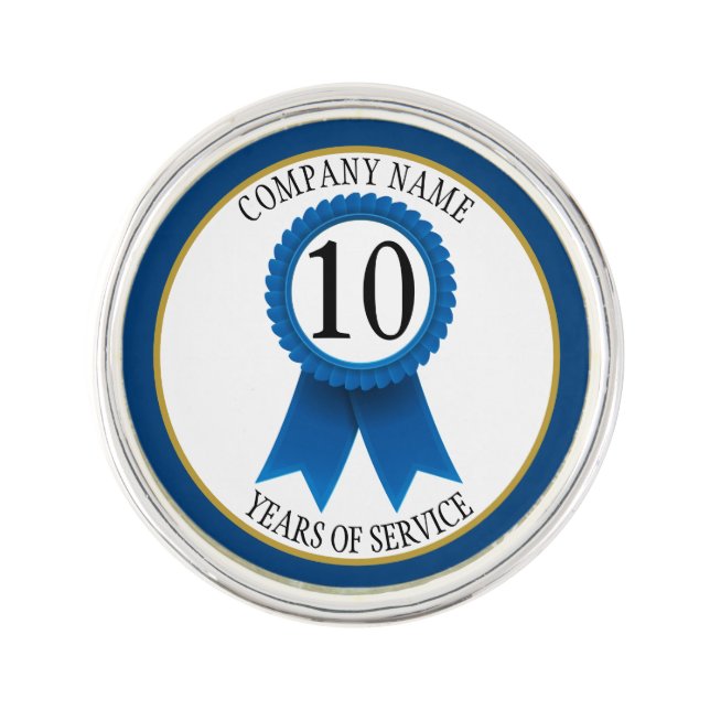 Employee Years of Service Lapel Pin (Front)