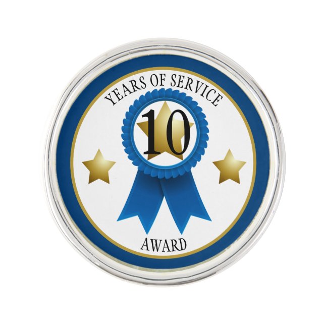 Employee Years of Service Lapel Pin (Front)