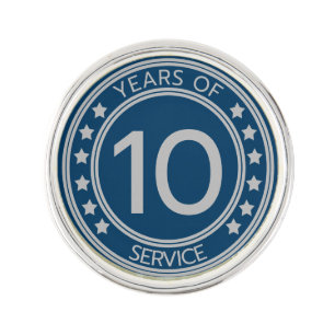 Employee Years of Service Lapel Pin