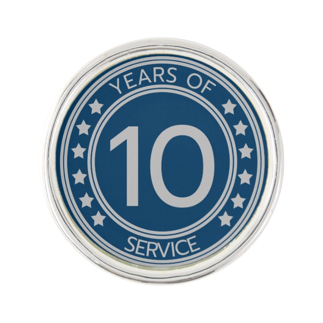 Employee Years of Service Lapel Pin (Front)