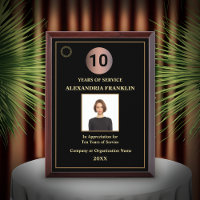 Employee Years Of Service Photo Logo Gold Custom