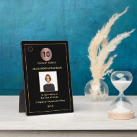 Employee Years Of Service Photo Logo Gold Custom
