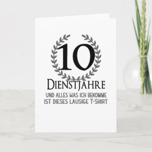 Employees Company Party 10 Years Of Company Card