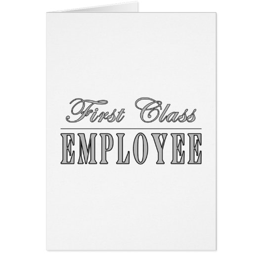 Employees First Class Employee Cards (Front)