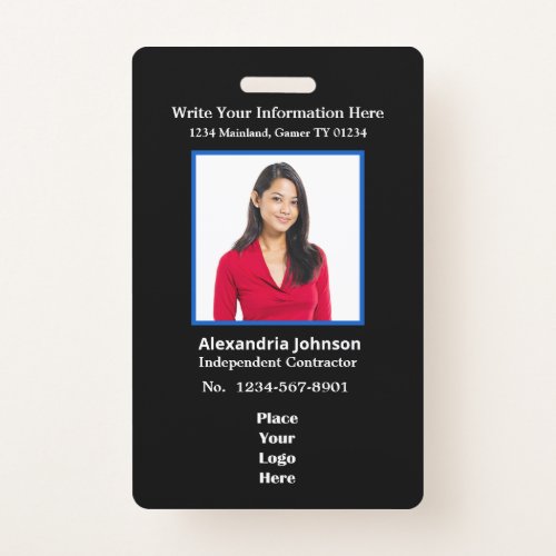 Employees ID Identification Card Template Badge