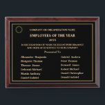 Employees Of The Year Business Logo Awards Plaque<br><div class="desc">Employees Of The Year Business Logo Awards Plaque for your employees and volunteers at your company. Replace with your information and logo or symbol. You can place up to 12 employees on this Awards Plaque Great to use for Award ceremonies or just to thank your employees or volunteers for their...</div>