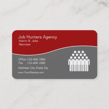 Employment Agency Business Cards Unique by Luckyturtle at Zazzle