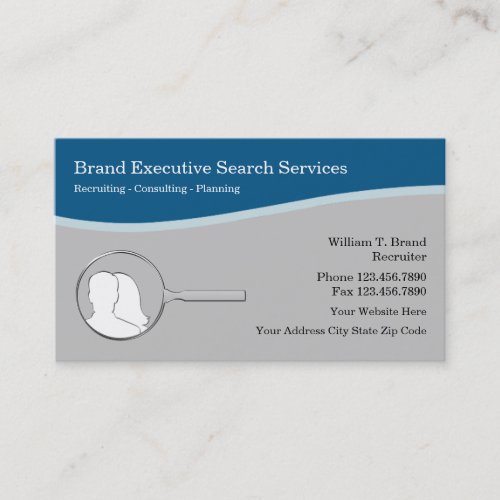Employment Executive Search Agency Business Cards