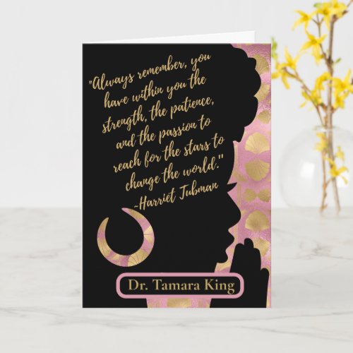 Empower and Encourage  Melanated Greeting Card