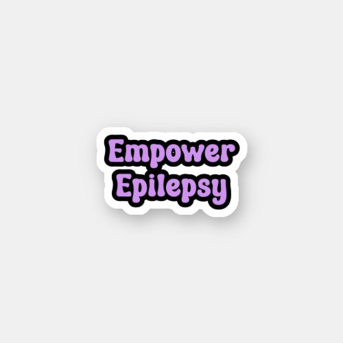 Empower Epilepsy Purple Epilepsy Sticker