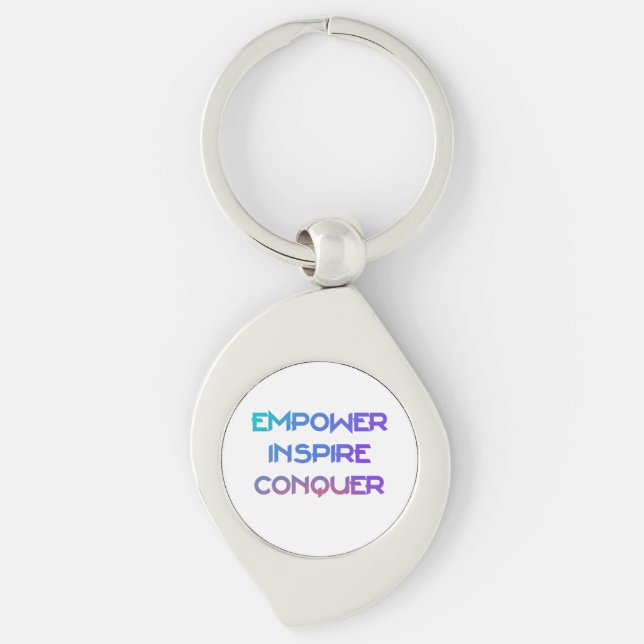 Empower Inspire Conquer Keychain (Front)