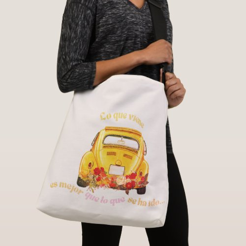 Empower Latina Positive Message Wording Cute Buggy Crossbody Bag