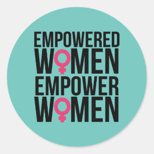 Empower Women Classic Round Sticker