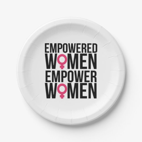 Empower Women Paper Plates
