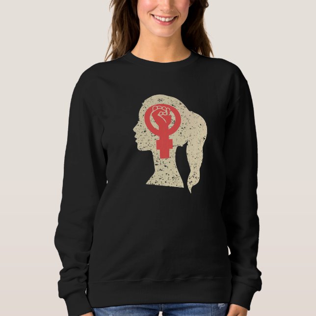 Empower Women's March Feminist Symbol Equality Pro Sweatshirt (Front)