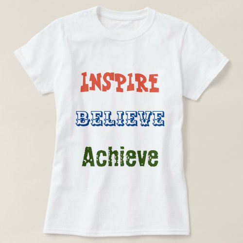 Empower Yourself with Motivational Words T_Shirts