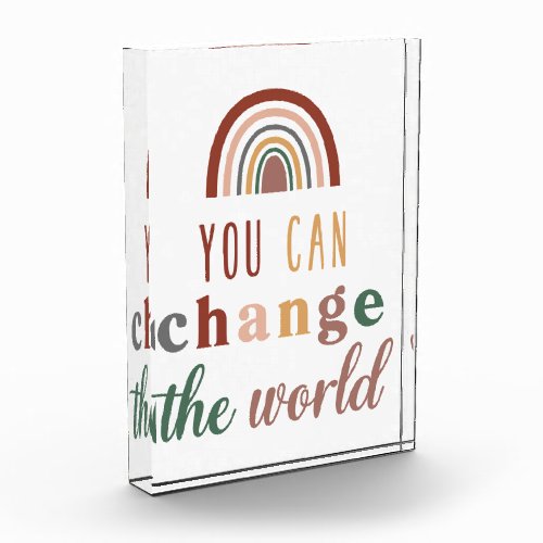 Empower Yourself with Our You Can Change the World Photo Block