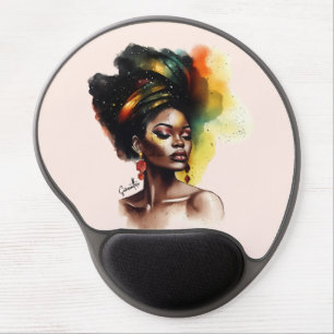 Empowered African-American Woman (2) Gel Mouse Pad