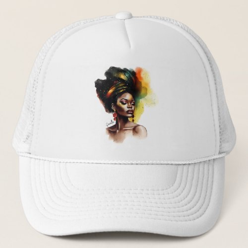 Empowered African_American Woman 2 Trucker Hat