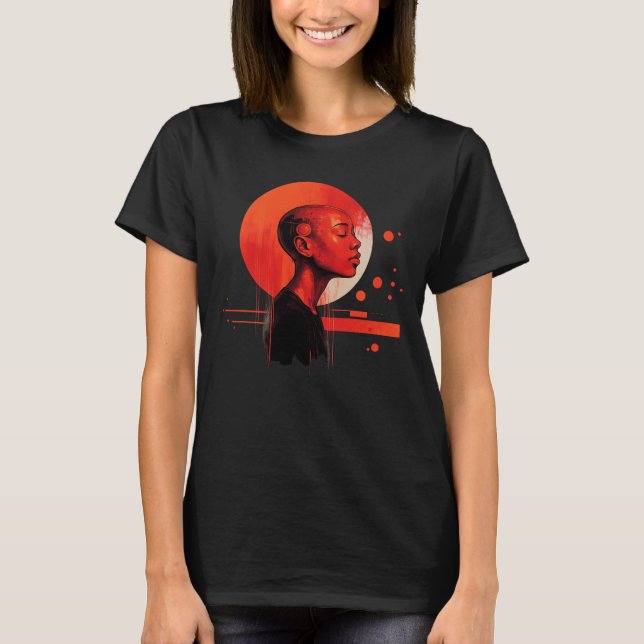 Empowered Beauty Black Girl T-Shirt (Front)