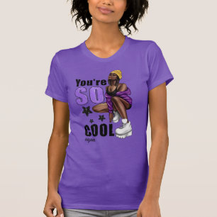 Empowered Black Diva Radiating Strength and Grace T-Shirt
