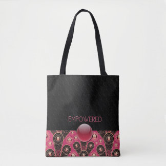 EMPOWERED - Black, Salmon - Handbag
