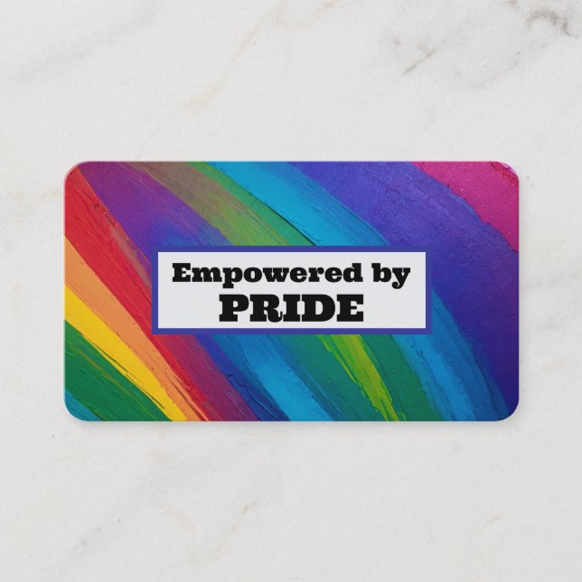 Empowered By PRIDE  Business Card (Front)