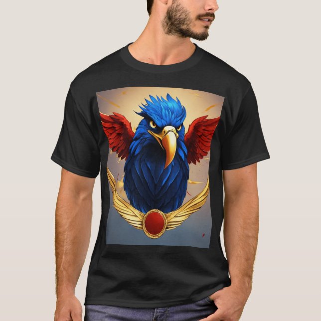 Empowered Eagle: A Feminine Emblem of Strength T-Shirt (Front)