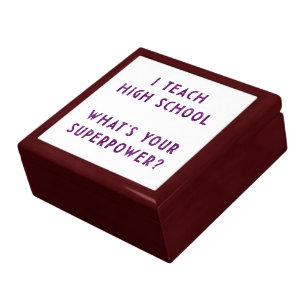Empowered Educator Typography Jewelry Box