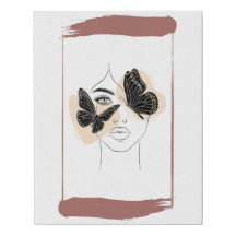 Empowered Gaze with Abstract Butterflies