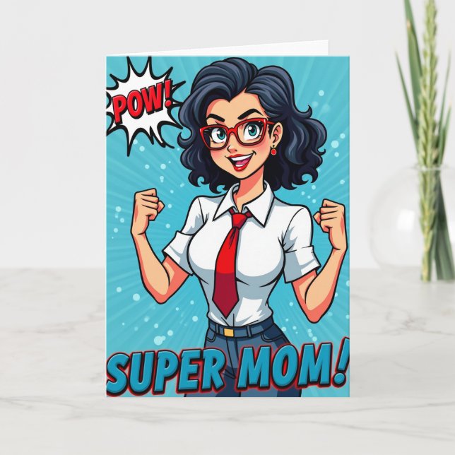 Empowered Mothers Day Pop Art Card (Front)