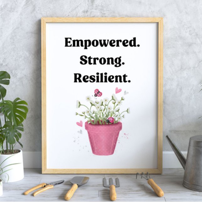 Empowered Strong Resilient Mental Health Poster (Creator Uploaded)