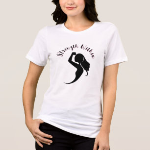 Empowered Woman Silhouette Tri-Blend Shirt